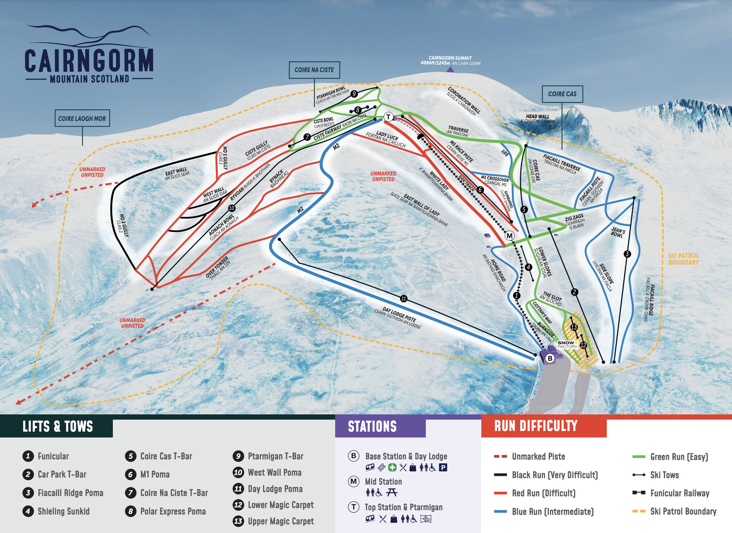 Cairngorm Mountain trail map