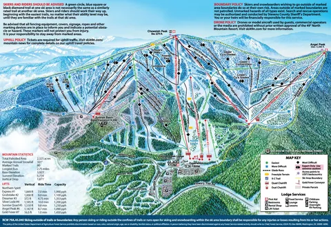 49 Degrees North — Trail Map 2026-27