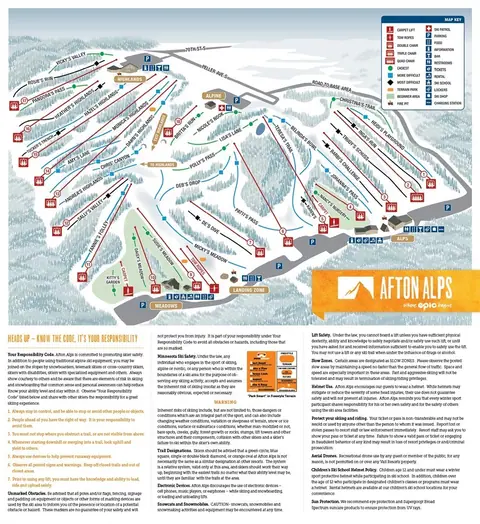 Afton Alps — Trail Map