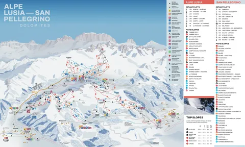 Alpe Lusia–San Pellegrino — Ski Map 2026-27