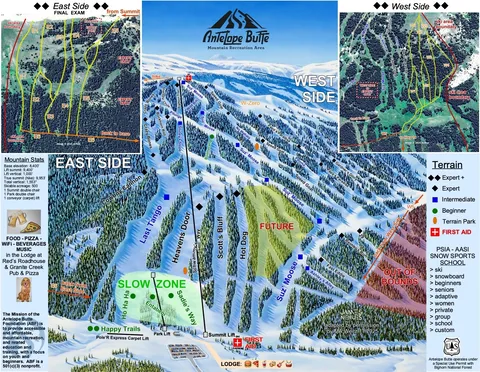 Antelope Butte Mountain Recreation Area — Alpine Trail Map