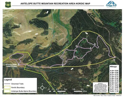 Antelope Butte Mountain Recreation Area — Nordic Map