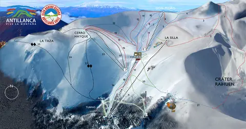 Antillanca — Mapa de Pistas