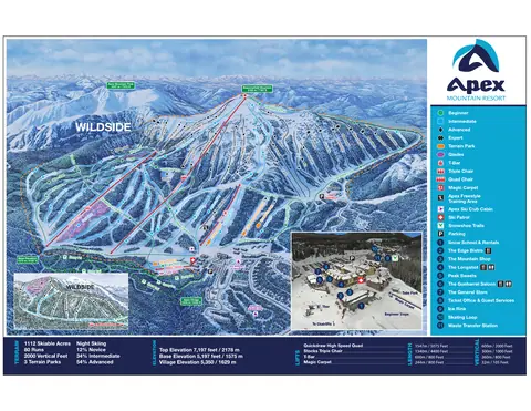 Apex Mountain — Trail Map