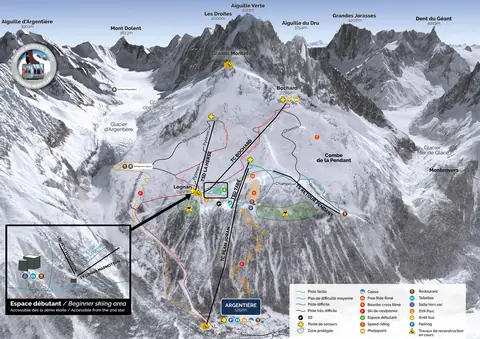 Argentiere — Argentiere / Grands Montets Piste Map (PDF)