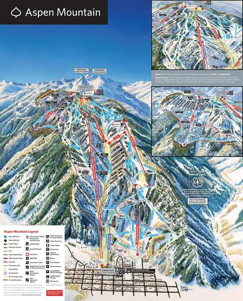 Aspen Mountain — Trail Map