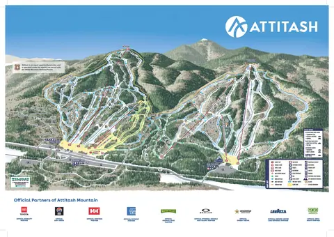 Attitash Mountain — Attitash Winter Trail Map