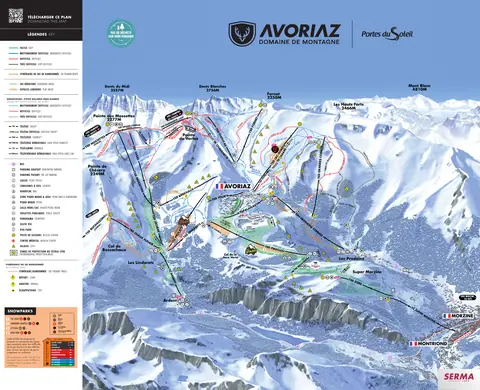 Avoriaz — Avoriaz Piste Map