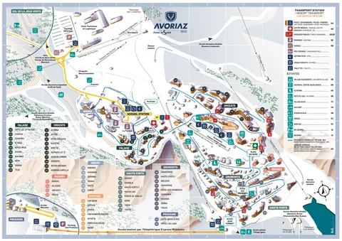 Avoriaz — Plan Station Avoriaz Hiver 2025-26