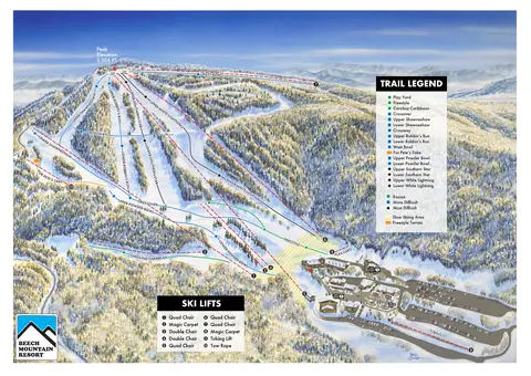 Beech Mountain — Winter Trail Map