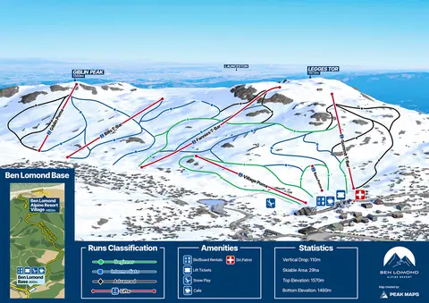 Ben Lomond Alpine Resort — Resort Map 2026