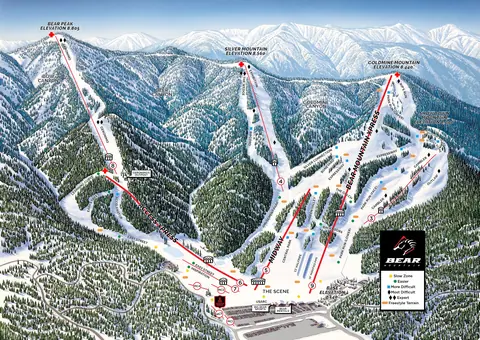 Big Bear Mountain Resort — Bear Mountain Winter Trail Map