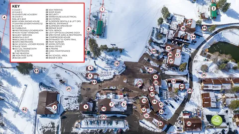 Big Bear Mountain Resort — Snow Summit Winter Base Area Map