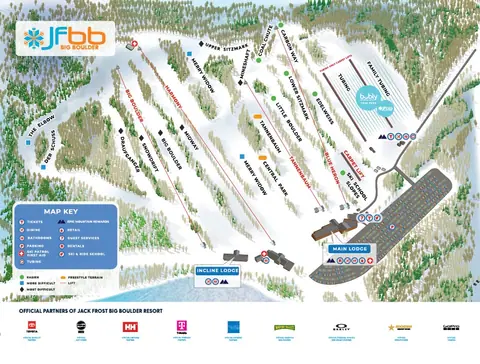 Big Boulder — Big Boulder Winter Trail Map