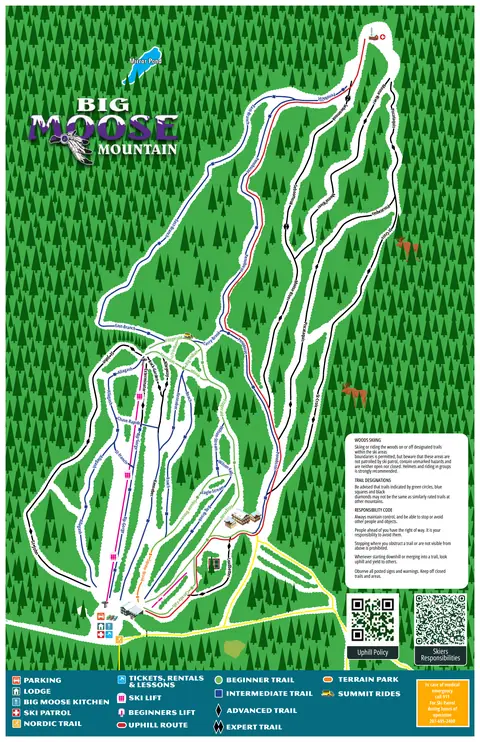 Big Moose Mountain — Trail Map