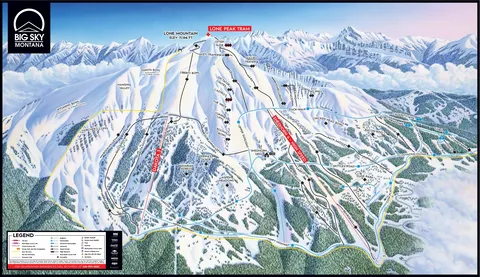 Big Sky Resort — South Face Inset