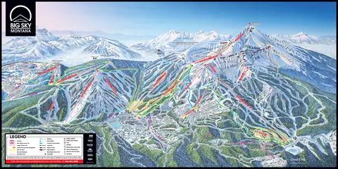 Big Sky Resort — Trail Map
