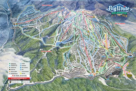 Big White — Alpine Trail Map 2025-26