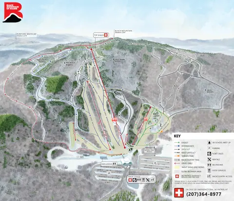 Black Mountain of Maine — Alpine Trail Map