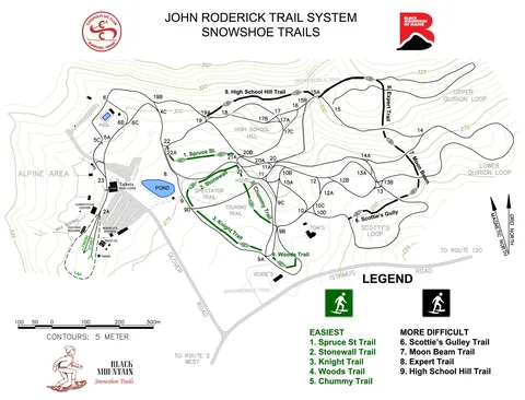 Black Mountain of Maine — Snowshoe Trail Map