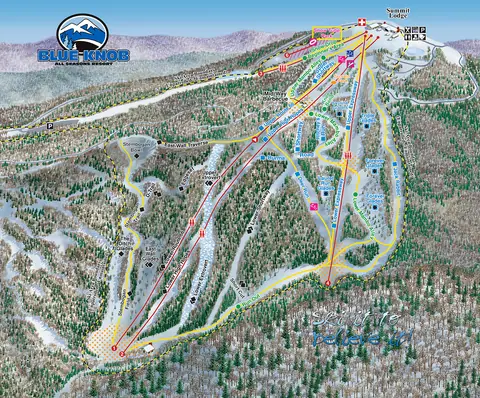 Blue Knob All Seasons Resort — Trail Map