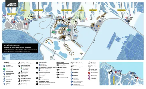 Blue Mountain Resort — Winter Parking Map 2025-26