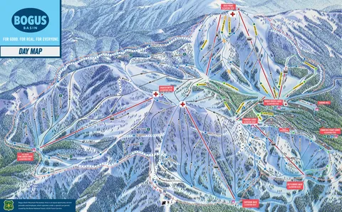 Bogus Basin — Winter Day Map 2025-26