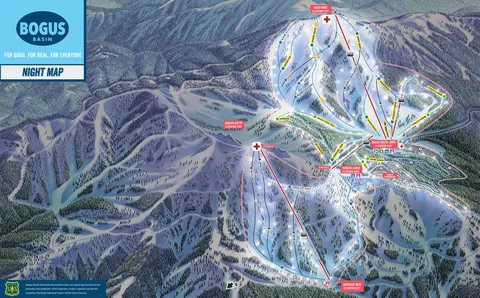 Bogus Basin — Winter Night Map 2025-26
