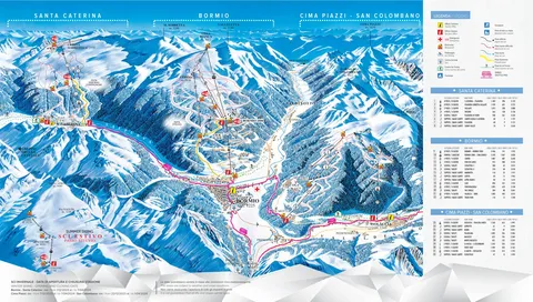 Bormio — Bormio Skipass Area Map 2023-24