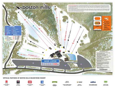 Boston Mills — Boston Mills Winter Trail Map