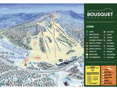 Bousquet Mountain — Trail Map