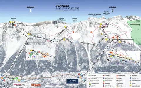 Brévent — Brevent-Flegere Winter Piste Map