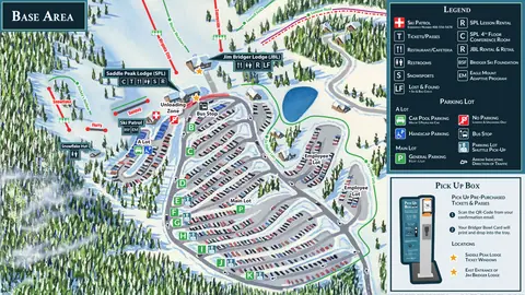Bridger Bowl — Base Area Map