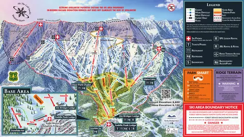 Bridger Bowl — Trail Map