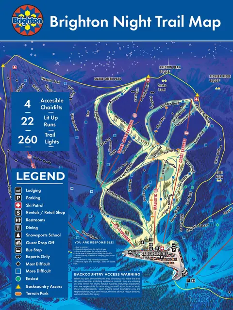 Brighton — Night Trail Map