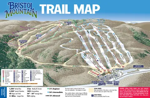 Bristol Mountain — Trail Map