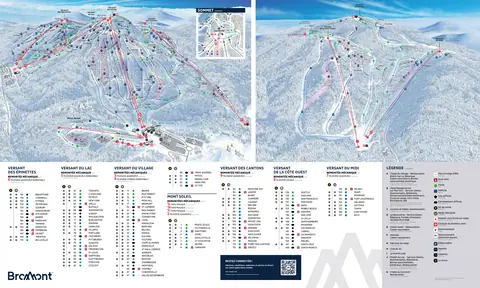 Bromont — Carte des pistes (ski)