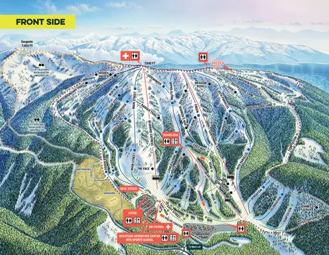 Brundage Mountain — Trail Map