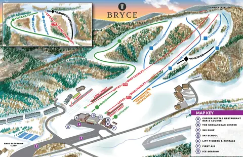 Bryce — Winter Trail Map