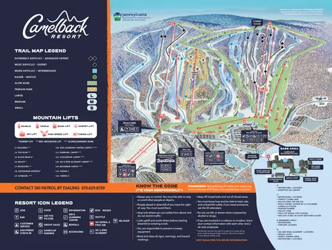 Camelback Mountain — Trail Map (foldable, map side)