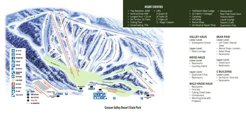 Canaan Valley Resort — Trail Map