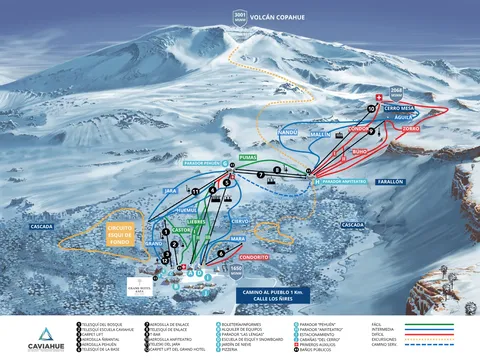 Caviahue — Mapa de Pistas 2025