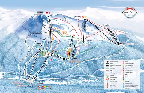 Cerro Castor — Trail Map
