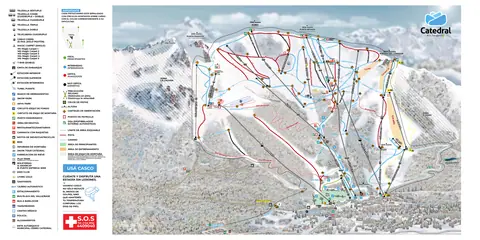 Cerro Catedral — Trail Map