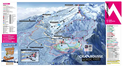 Chamrousse Ski — Plan des pistes Nordic Park 2025-26