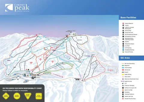 Coronet Peak — Trail Map