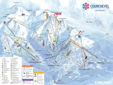 Courchevel 1850 — Trail Map