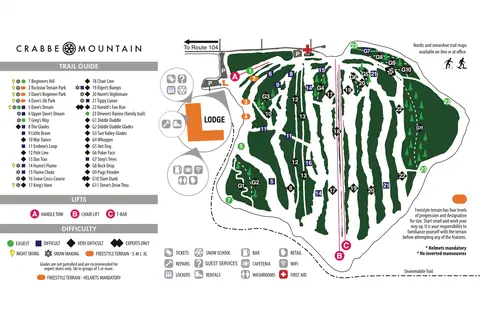 Crabbe Mountain — Trail Map
