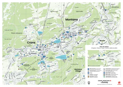 Crans-Montana — Plan de station 2025