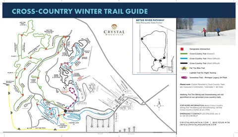Crystal Mountain MI — Cross-Country Winter Trail Guide 2025-26